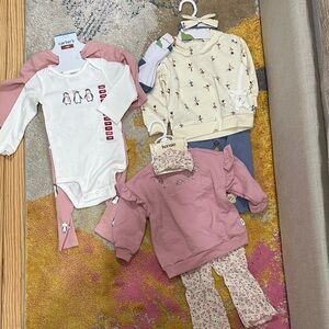 Brand new with tags baby girl outfits